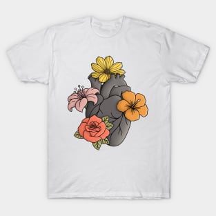 Heart and flowers T-Shirt